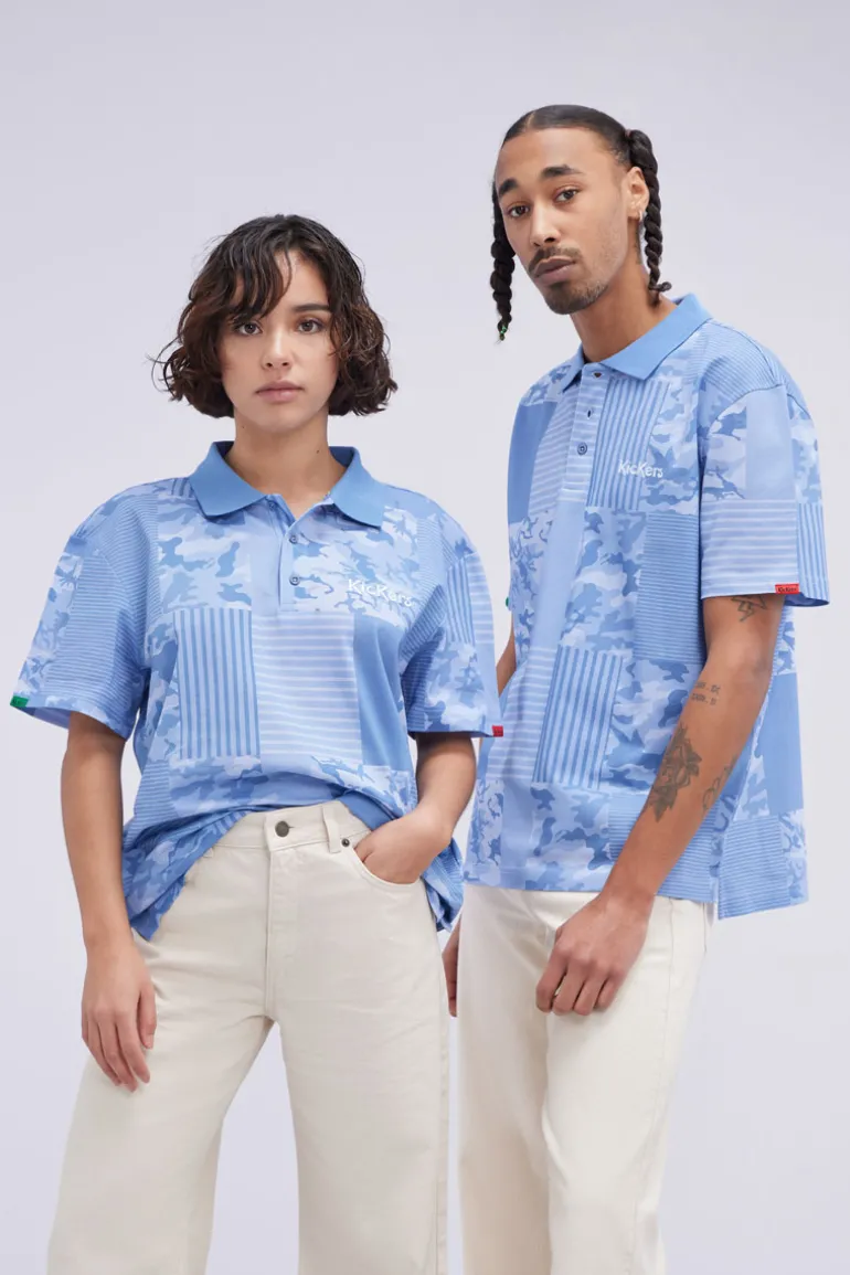 Kick Polo Bleu Camouflage