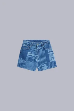 Kick Short Bleu Camouflage