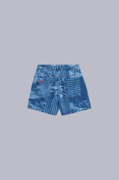 Kick Short Bleu Camouflage