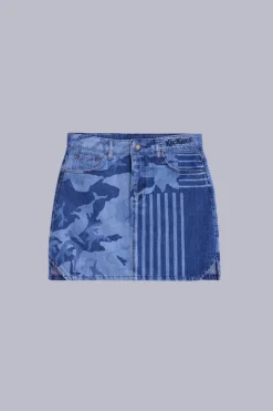 Kick Skirt Bleu Camouflage