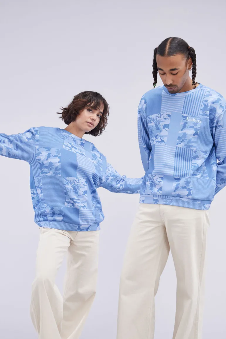 Kick Sweat Bleu Camouflage